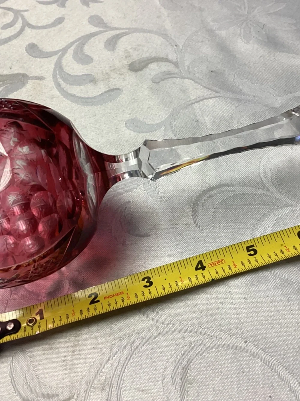 NAUCHTMANN. CRANBERRY WINE GLASSES SET OF 2 rare ones